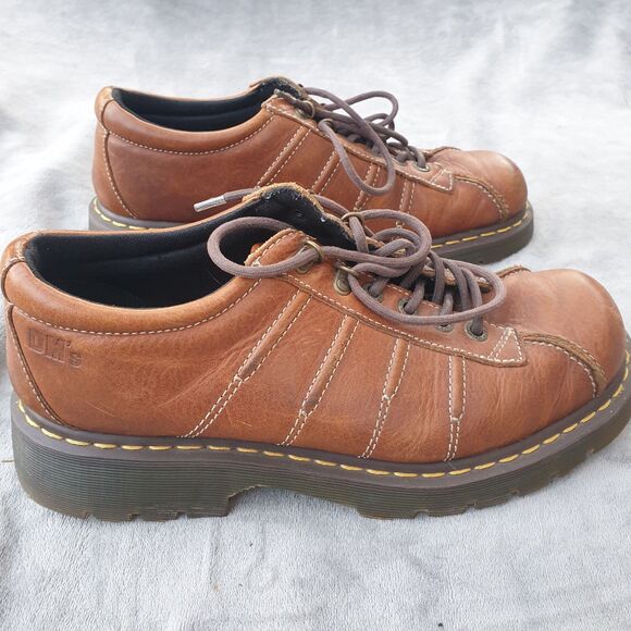 Dr Martens 9764  Mens Oxford Shoes Light Brown Cl Leather Lace Up Round Toe 12 main image 6